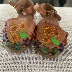 Handcrafted Floral Kids Sandals